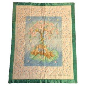 Handmade Baby Blanket Quilt Crib Throw Used